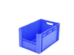 Euronorm Stapelkrat M. Grijpopening Pp 320x600x400mm Blauw