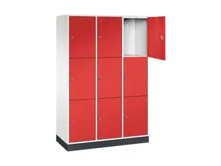 grootvolume-lockersysteem,HxBxD 1950x1220x500mm,3x3vakken,cil.-slot - 1