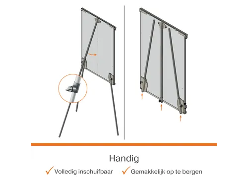 Flipover Nobo Premium Plus staal driepootstatief