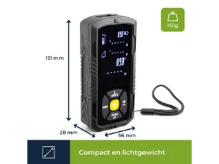 Digitale Laserafstandsmeter 50 Meter - 8