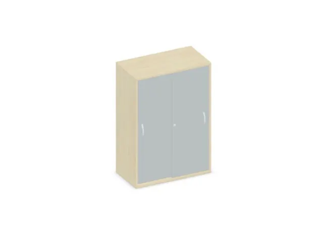 Schuifdeurkast 1150x800x430mm Romp Esdoorn Decor Front Lichtgrijs