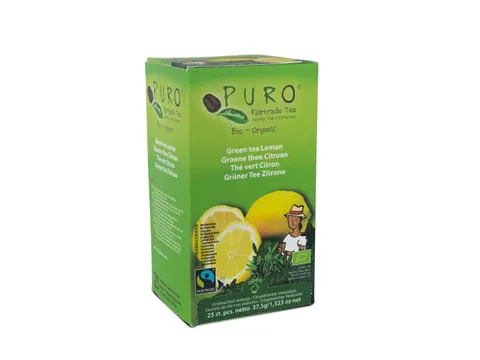 Puro groene thee Citroen Fairtrade 25 zakjes