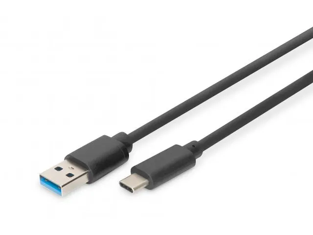 USB Type-C-aansluitkabel Type-C - A St/St 1,0m 3A 5 GB 3,0 Zwart