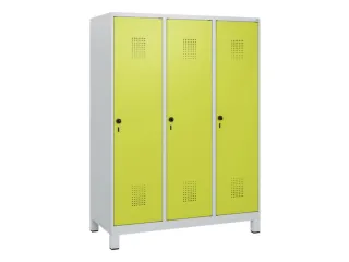 schoollocker,HxBxD 1630x1200x500mm,3vak,vak B 400mm,draaigrendel - 2