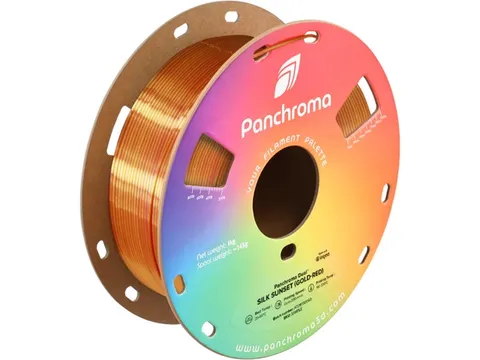 PLA Dual Silk 1,75mm goud-rood 1kg Panchroma 3D Filament