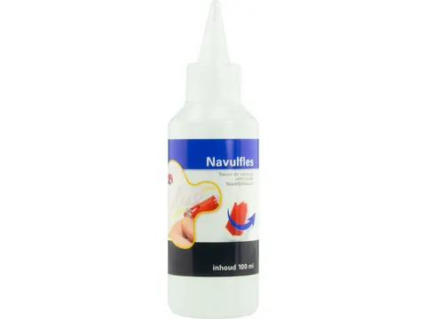 Navulfles Kangaro leeg recht model 100 ml LDPE helder