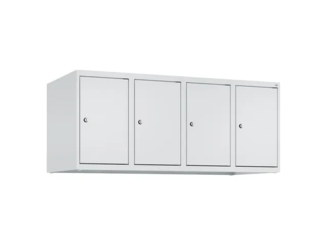 opzetkast,v. locker,4vak.,vak B 300mm,HxBxD 500x1200x500mm,vleugeldeur