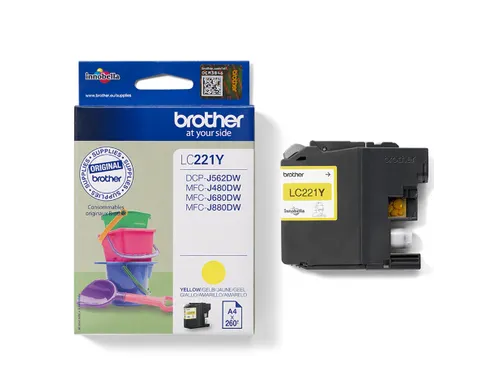 LC-221YBP Geel Inktcartridge 260 pagina's