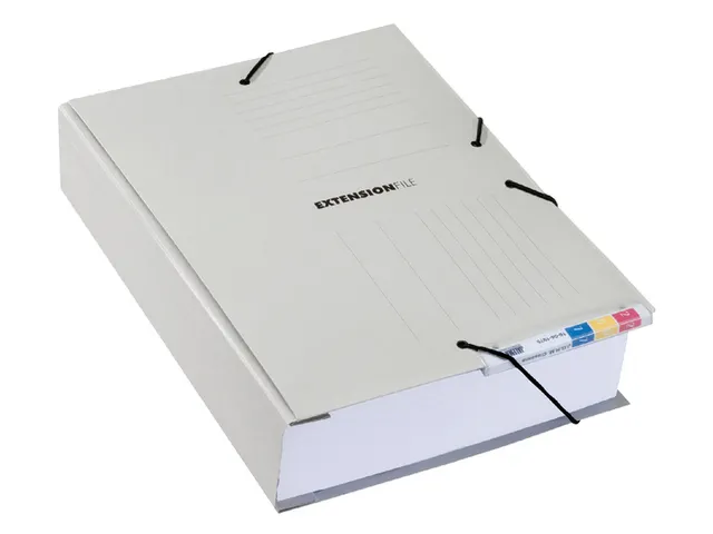 Dossiermap Jalema Extension met clip 310x220mm grijs