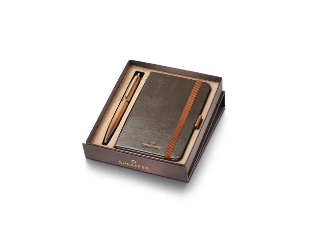 Balpen giftset Sheaffer VFM 9428 Coffee Edition, Matt Brown met notiti