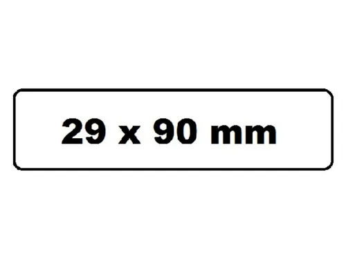 Labeletiket Quantore DK-11201 29x90mm adres wit
