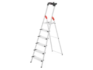 veiligheidsladder,eenzijdig,6 XXL treden,Stand H 1,28m,balk L 2,09m - 3