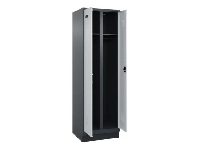 locker voor scheiding van kleding,HxBxD 1950x600x500mm,2vak