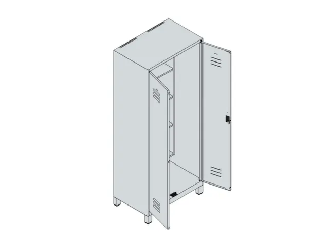 schoonmaakkast,HxBxD 1950x800x500mm,links 4vakken