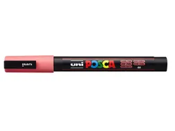 Verfstift Posca PC3M Fijne punt 0,9-1,3mm Koraal
