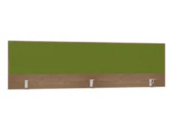 opzetpaneel,v. bureau,aanbouw achter,B 2000mm,NT-cherry,BN7048-groen