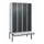 Z-garderobekast,HxBxD 2120x1200x815mm,8vak,vak B 300mm,draaigrendel