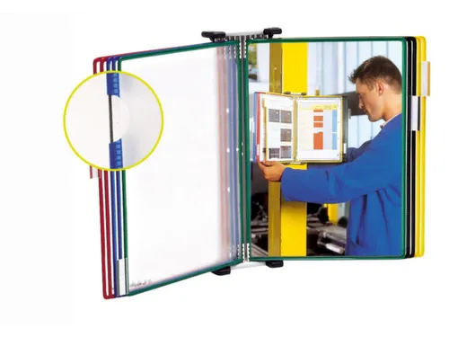 wand-zichtpanelensysteem,DIN A3,staand,10panelen,geel