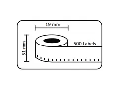 Dymo Compatible Label 11355 S0722550 19x51mm