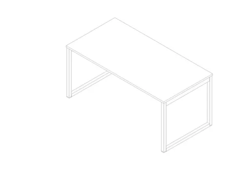 bureau,HxBxD 730x1600x800mm,blad wit,sledeframe wit