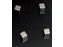 Glasbordmagneet Kubus 4 stuks 10x10x10mm Zilver