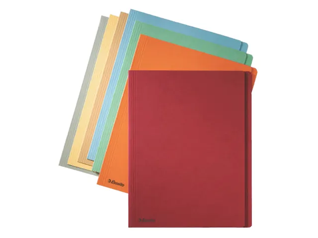 Inlegmap A4 Esselte Met Overslag Zijkant Geel