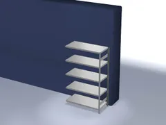 systeemstelling,aanbouwveld,HxBxD 2000x1310x635mm,vakl. 240kg