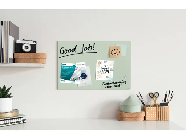 Glas Magneetbord Sigel Artverum mat munt 60x40cm