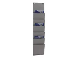 kantoorplanner 6 vakken HxB 900x210mm plank(en) PP antraciet
