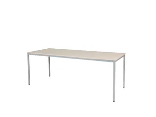 Domino Basic Tafel Vaste Hoogte 2000x800mm Robson Eiken Alu 4-Poots - 1