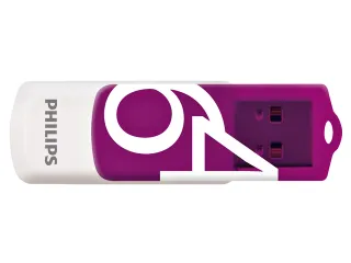 USB stick 2.0 Philips Vivid USB-A 64GB paars - 2
