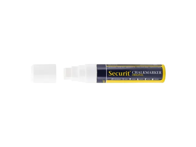 Krijtstift Securit SMA-720 blok wit 7-15mm blister