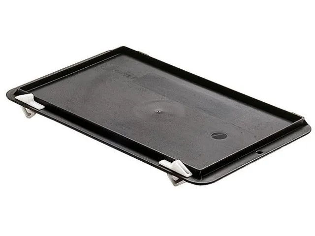 Sluitdeksel Voor Euronorm-stapelbak 75x300x200mm Zwart