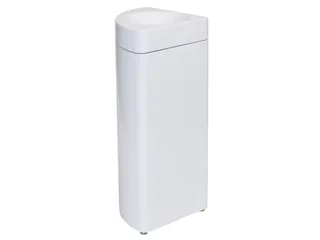 afvalbak,zelfblussend,40l,HxBxD 760x350x350mm,kop wit,romp metaal wit - 2