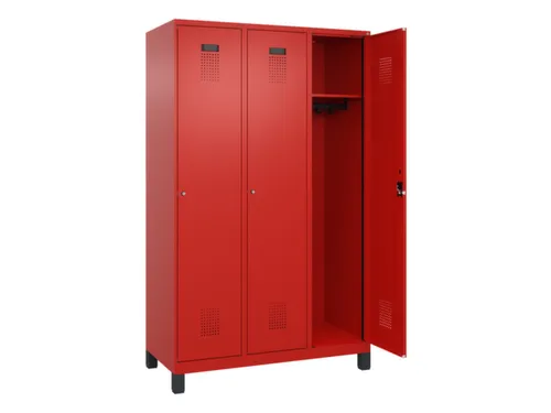 locker,HxBxD 1950x1200x500mm,3vak,vak B 400mm,cil.-slot,voeten