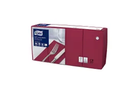 Tork 477418 Soft Lunchservet Advanced Bordeaux 33x33cm