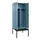 PBM-locker met bank,HxBxD 2120x800x815mm,2vak,vak B 400mm,draaigrendel
