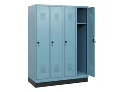 schoollocker,HxBxD 1630x1200x500mm,4vak,vak B 300mm,draaigrendel