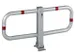 Barrière de parking rabattable acier lxH utiles 950x450mm à sceller