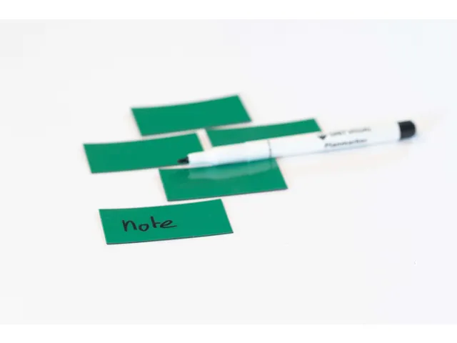 Feuille magnétique Symbole Rectangle Vert 30x60mm