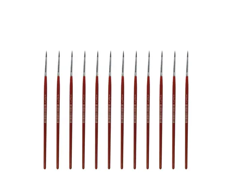 Penseel Kangaro Serie 120 rond Nr. 0 geitenhaar doos 12 stuks