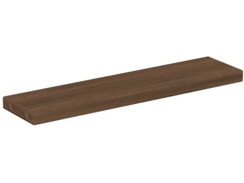 rechte tassenplank,v. balie,BxD 500x120mm,hout,notenboom