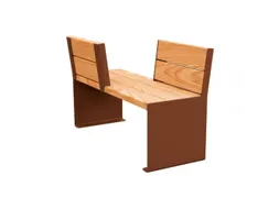 zitbank,B 1200mm,3latten,hout-zitting licht eikenhout,zitting H 450mm