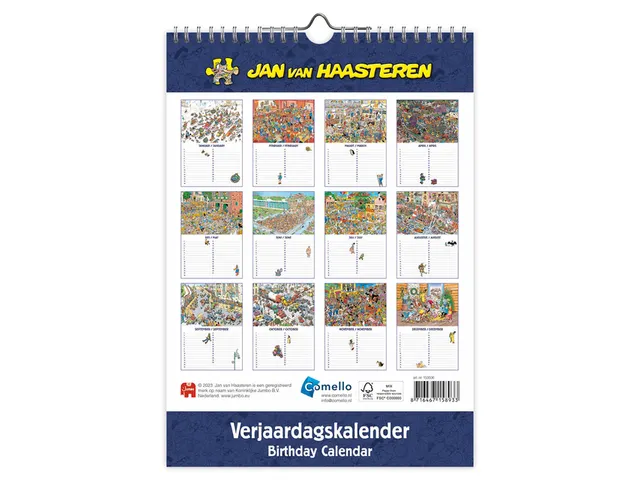 Calendrier anniversaire Jan van Haasteren A4