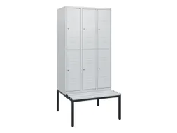 Dubbeldekse dekenkist,HxBxD 1950x900x815mm,3x2vak.,vak B 300mm