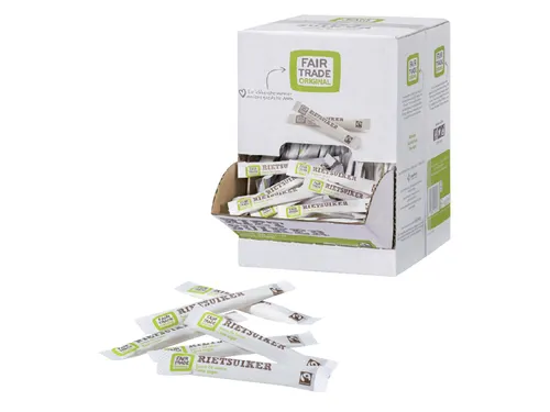 Rietsuikersticks Fairtrade Original 600 stuks