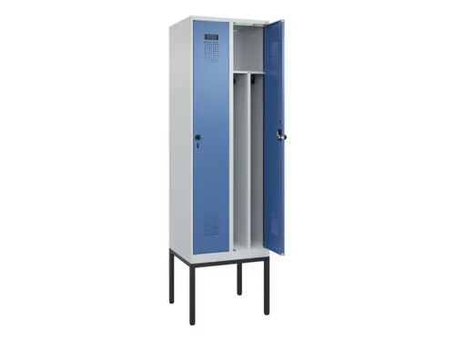 locker voor scheiding van kleding,HxBxD 2120x600x500mm,2vak