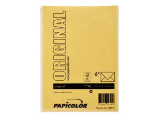Envelop Papicolor C6 114x162mm Dottergeel Gegomd - 3