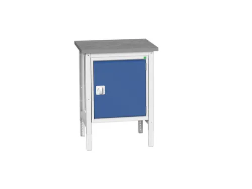 werkbank,HxBxD 780-930x700x600mm,linoleumblad,4voeten