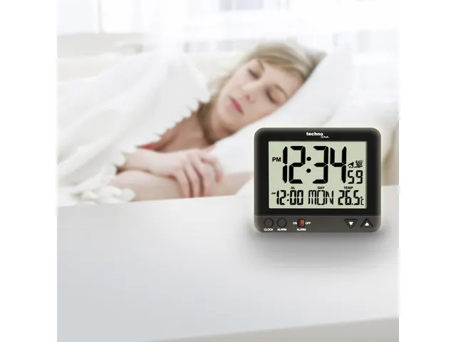 Wekker Technoline WT 195 95x80x32mm zwart